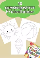 Vorschau - Mal- und Bastelvorlagen - 15 Sommer-Prickelbilder für Kinder - Deckblatt
