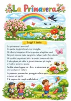 anteprima - Materiale di supporto/inclusione - attività ita: primavera (Acrostico + lettura e domande ) - Pagina 2