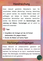 Vorschau - Mal- und Bastelvorlagen - Karte zum Muttertag oder Vatertag - Seite 1
