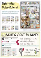 Vorschau - Mal- und Bastelvorlagen - Osterhasen basteln - Bastelvorlage Frühling / Ostern - Seite 1