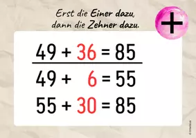 Vorschau - Poster - Rechenstrategien zweistelliger Zahlen ZR 100 Klasse 2 - Seite 2