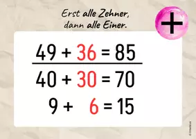 Vorschau - Poster - Rechenstrategien zweistelliger Zahlen ZR 100 Klasse 2 - Seite 3