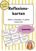 Vorschau - Aufgabenkarten - Reflexionskarten Impulskarten Frühling - Deckblatt