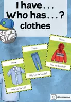 Vorschau - Bildkarten - I have... who has...? - "clothes" - Deckblatt
