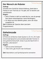 Vorschau - Aufgabenkarten - Programmieren ohne Computer, einfache Partneraufgaben - Deckblatt