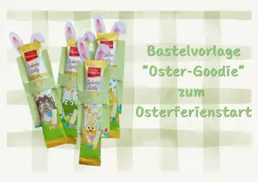 Vorschau - Mal- und Bastelvorlagen - Bastelvorlage Oster-Goodie Osterferiengruß - Deckblatt
