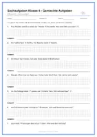 Vorschau - Stundenentwürfe - Sachaufgaben Klasse 4 – Großes Bundle (100+ Aufgaben) | Multiplikation, Addition & Subtraktion | differenziert | mit Lösungen | Arbeitsblätter - Deckblatt