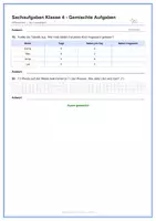 Vorschau - Stundenentwürfe - Sachaufgaben Klasse 4 – Großes Bundle (100+ Aufgaben) | Multiplikation, Addition & Subtraktion | differenziert | mit Lösungen | Arbeitsblätter - Seite 3