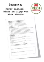Vorschau - Arbeitsblätter - Übungen zu "Percy Jackson – Diebe im Olymp von Rick Riordan" - Deckblatt