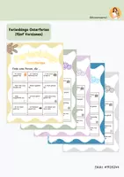 Vorschau - Arbeitsblätter - Ferienbingo - Einstiegsspiel nach den Osterferien - Deckblatt