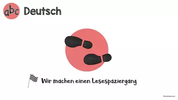 Vorschau - Präsentationen/Tafelbilder - Digitales Tafelbild Regeln Lesespaziergang - Seite 1