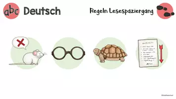 Vorschau - Präsentationen/Tafelbilder - Digitales Tafelbild Regeln Lesespaziergang - Seite 2
