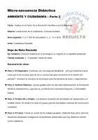 Vista previa - Unidades / Secuencias / Situaciones de Aprendizaje - AMBIENTE Y CUIDADANIA parte 2 - Huellas en la tierra - ciudadania resuelta - página 1