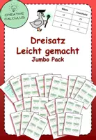 Vorschau - Arbeitsblätter - Dreisatz leicht gemacht - Mittelstufe: jumbo-pack (40 Seiten) - Deckblatt