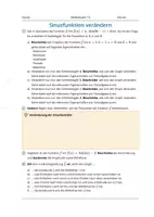 Vorschau - Arbeitsblätter - Transformation Sinusfunktion - Deckblatt