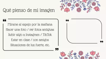 Vista previa - Hojas de trabajo - Autoimagen y problemas de acné - página 1