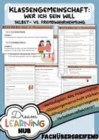 Vorschau - Stundenentwürfe - KLASSENGEMEINSCHAFT - Wer ich sein will (Selbst- und Fremdwahrnehung) - Deckblatt