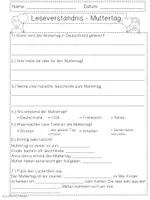 Vorschau - Arbeitsblätter - Leseverständnis Muttertag - Klasse 3 & 4 - Lesetexte - Seite 3