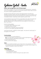 Voorbeeld - Lente - Geheim Getal - Kleurenspel - Buurgetallen t/m 10 - Pagina 2