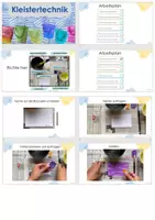 Vorschau - Präsentationen/Tafelbilder - Präsentation mit Videos-Kleistertechnik-Tüten falten - Seite 1