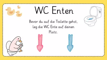 Vorschau - Anderer Materialtyp - Klassenzimmer Organisation/Regeln | Toiletten-Ente - Deckblatt