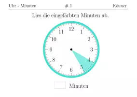 Vorschau - Bildkarten - Karteikarten Uhr Minuten - Könner - Deckblatt