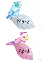 Vorschau - Poster - Geburtstagskalender Paradiesvögel-Blatt - Seite 2