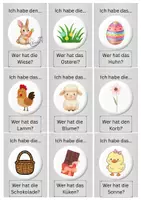 Vorschau - Spiele - Lesespiel "Ich habe, wer hat?" Ostern/Frühling - Deckblatt
