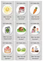 Vorschau - Spiele - Lesespiel "Ich habe, wer hat?" Ostern/Frühling - Seite 1