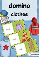 Vorschau - Spiele - Englisch domino - "clothes" - Deckblatt