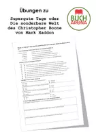 Vorschau - Arbeitsblätter - Übungen zu "Supergute Tage oder Die sonderbare Welt des Christopher Boone von Mark Haddon" - Deckblatt