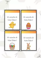 Vorschau - Bildkarten - Osterferiengruß / Abschluss vor den Frühlingsferien / Ostergeschenk 🐣 - Seite 1
