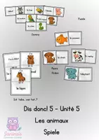 Vorschau - Spiele - Dis donc! 5 - Unité 5 "Les animaux" - Spiele - Deckblatt