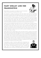 Vorschau - Arbeitsblätter - Mary Shelley and Her Frankenstein: Reading (English) - Seite 1