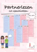 Vorschau - Arbeitsblätter - Partnerlesen/ Dialoglesen Leseflüssigkeit Leseförderung Klasse 3/4 - Deckblatt