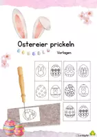 Vorschau - Mal- und Bastelvorlagen - Ostern: Prickelvorlagen - Deckblatt
