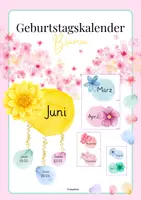 Vorschau - Poster - Geburtstagskalender Blumen - Deckblatt