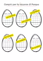 anteprima - Esercizi - Compiti di matematica per le vacanze di Pasqua classe terza - Pagina di copertina