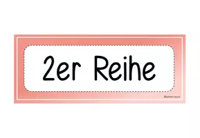 Vorschau - Präsentationen/Tafelbilder - Einmaleins Tafelmaterial - 2er Reihe - Seite 1