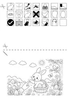 Vorschau - Arbeitsblätter - Stups, der kleine Osterhase - Lied mit Piktogrammen + Arbeitsblatt zum Kleben & Ausmalen I Förderschule GE / UK - Seite 3
