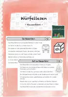 Vorschau - Arbeitsblätter - Würfellesen: Klassenfahrt - Deckblatt