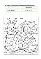Vorschau - Mal- und Bastelvorlagen - Ausmalbild Latein - Ostern Personalendungen im Präsens - Deckblatt