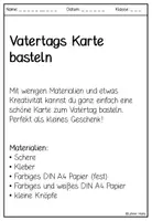 Vorschau - Mal- und Bastelvorlagen - Vatertagskarte mit Origami-Krawatte basteln I Bastelvorlage Vatertag - Seite 2
