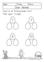 Vorschau - Mal- und Bastelvorlagen - Zahlen, Mengen und Rechnen zu Ostern - ZR 10 🐣 - Seite 3