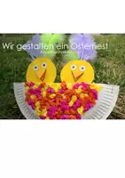 Vorschau - Arbeitsblätter - Präsentation mit Videos: Osternest-Küken_AT Knüllen - Deckblatt