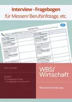 Vorschau - Arbeitsblätter - Interviewbogen/ Fragebogen Firmen Berufsorientierung - Deckblatt