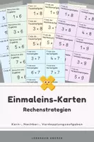 Vorschau - Stationenlernen - Einmaleins Strategien – Popcorn-Karten zu allen Malreihen | Kernaufgaben, Nachbaraufgaben, Verdopplungsaufgaben - Deckblatt