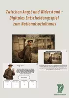 Vorschau - Stundenentwürfe - Zwischen Angst und Widerstand - Digitales Entscheidungsspiel zum Nationalsozialismus - Deckblatt