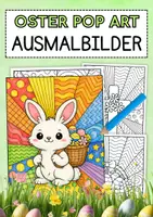 Vorschau - Mal- und Bastelvorlagen - Ostern POP ART - 10 Ausmalbilder - Deckblatt