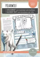 Vorschau - Arbeitsblätter - Polarwolf – Steckbrief & Infotext (Kl. 2–4) - Deckblatt